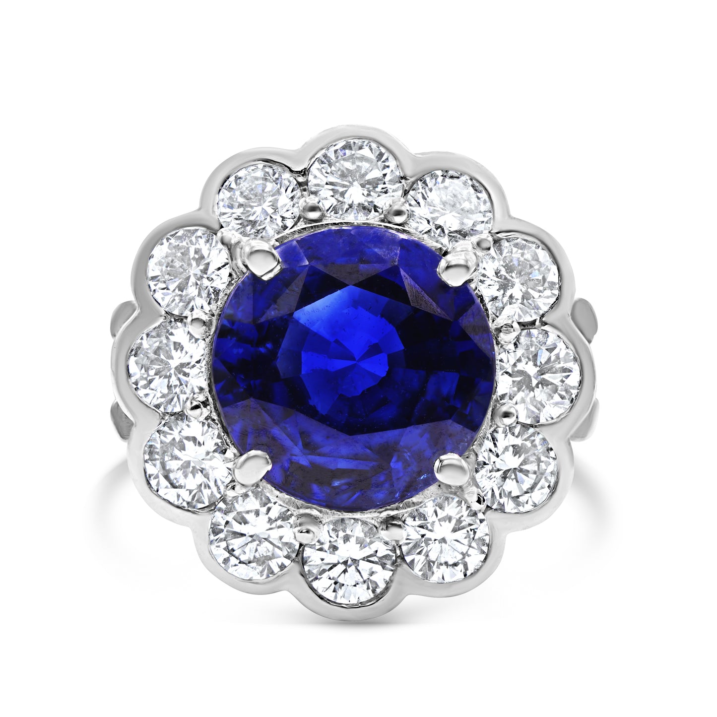 Blue Sapphire Platinum Ring