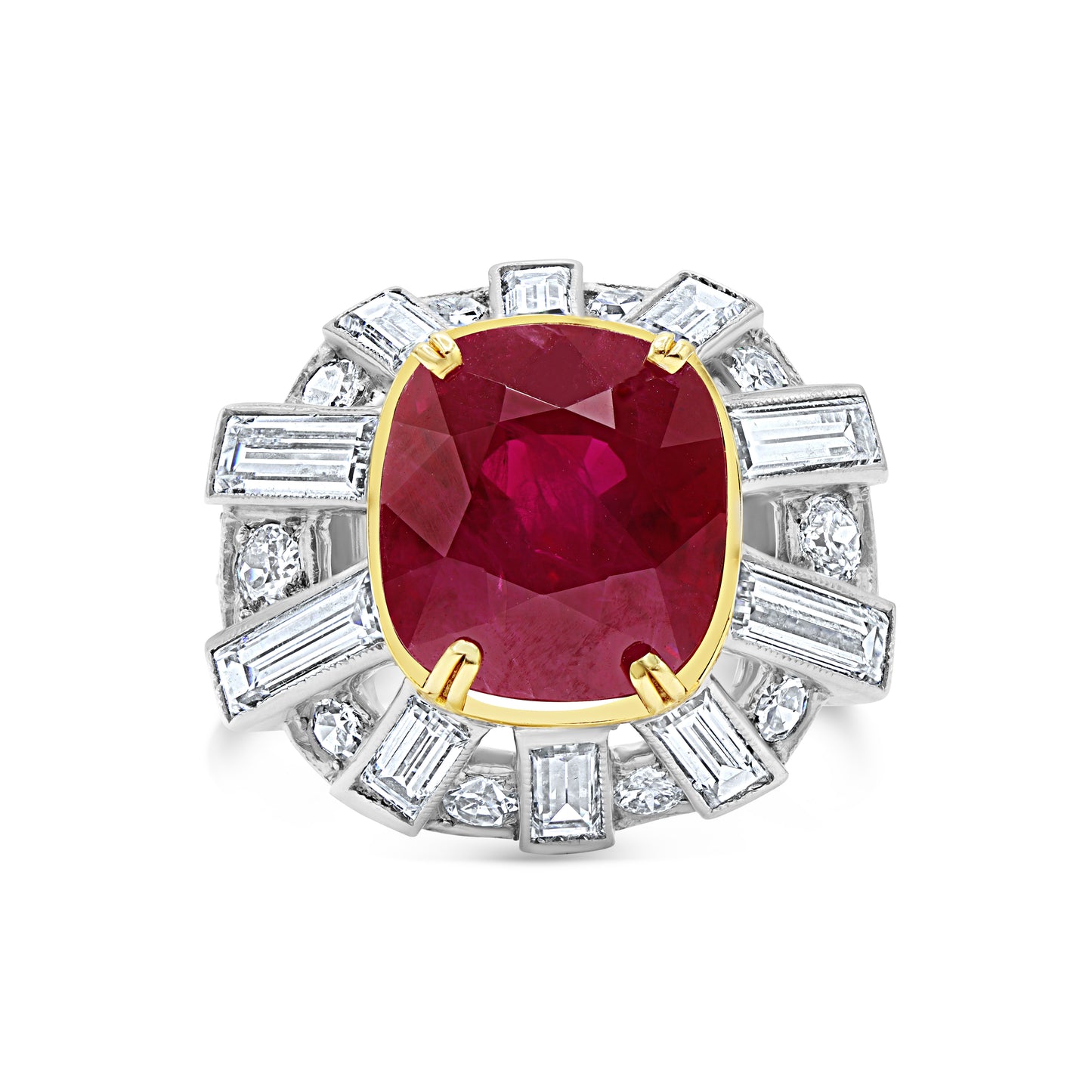 Red Ruby Platinum Ring