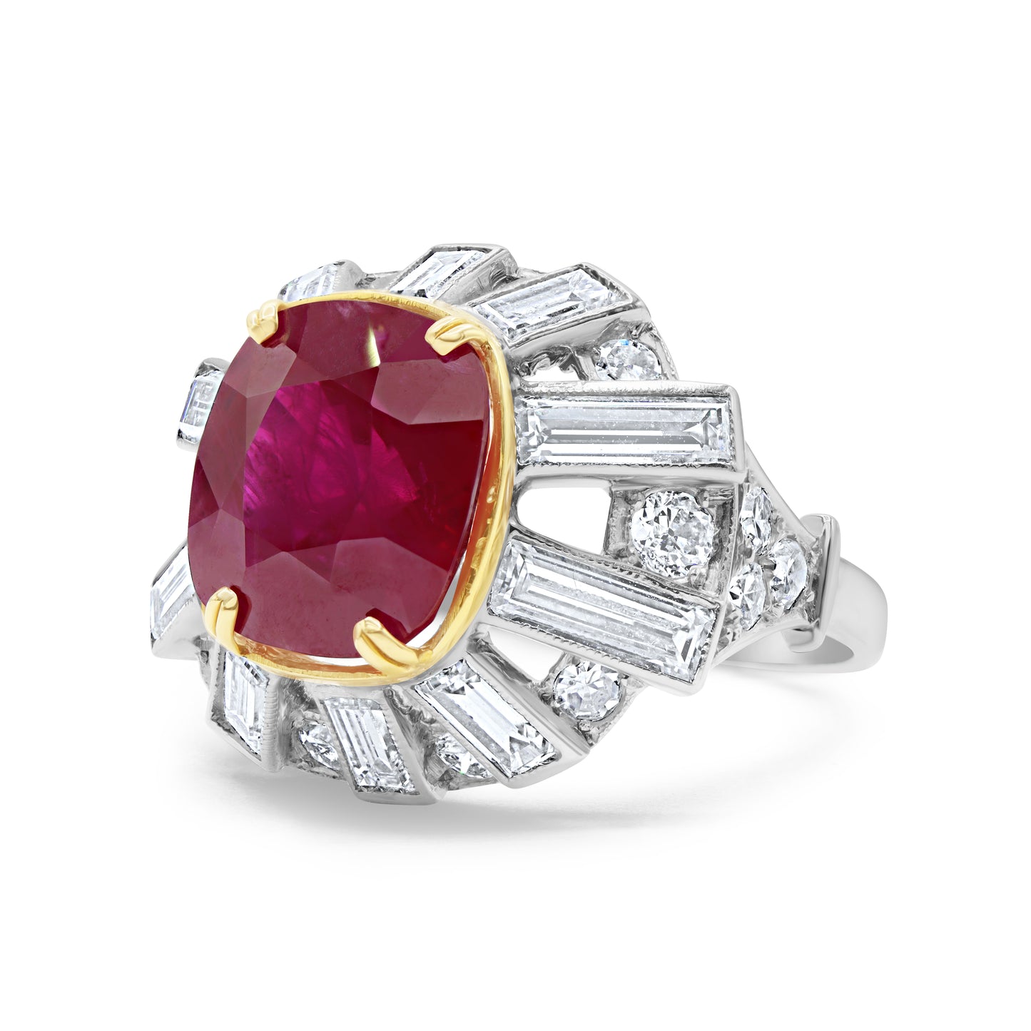 Red Ruby Platinum Ring