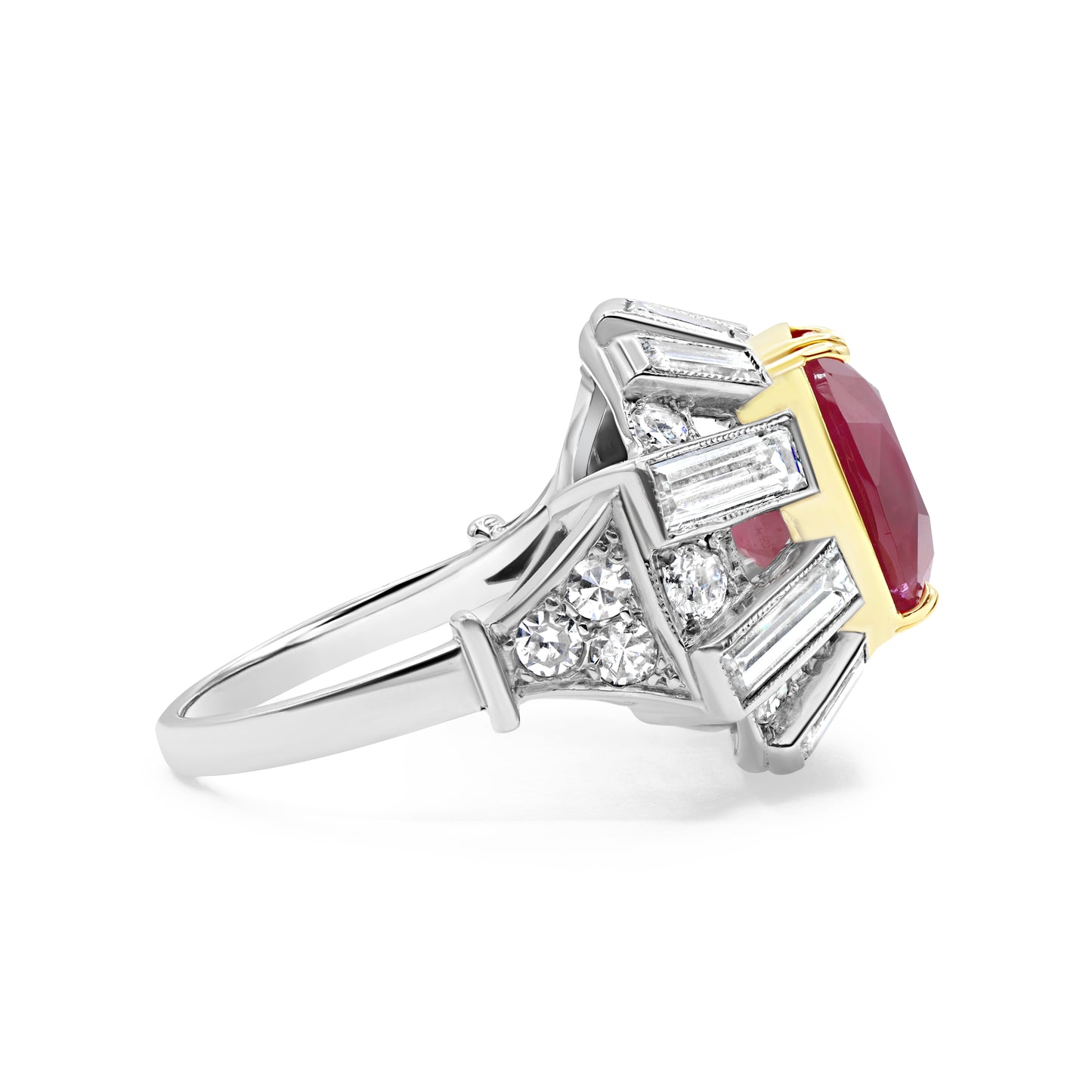 Red Ruby Platinum Ring